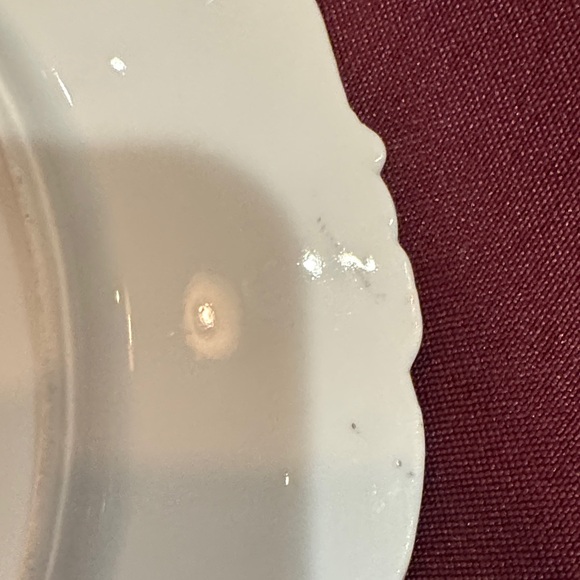 Vintage Floral Pink and White 8” Plate - Bavarian Porcelain - Picture 8 of 14